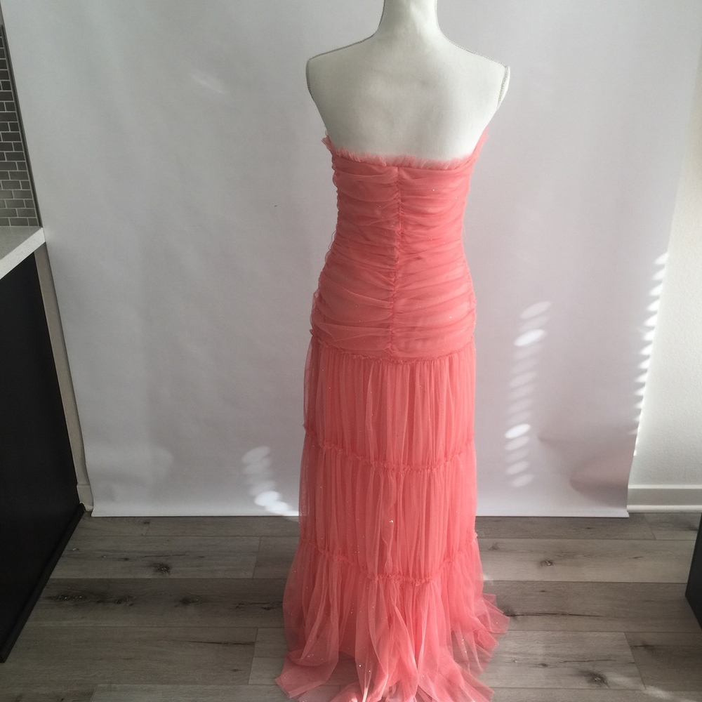 Jessica McClintock Pink Strapless Gown - Picture 5 of 6